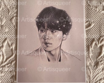 Stars | BTS Suga | Original Art Print