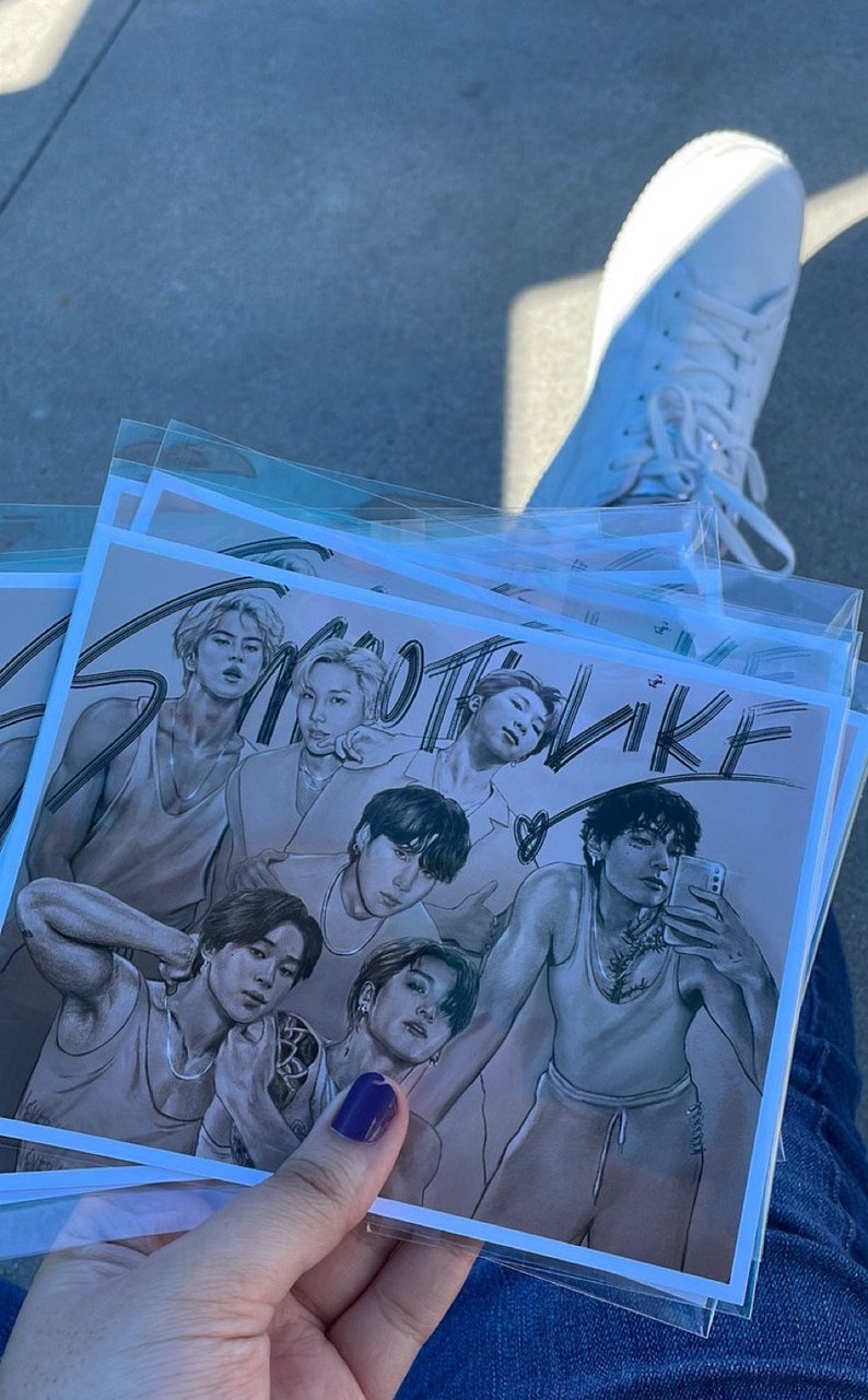 Butter BTS OT7 Original Art Print Etsy