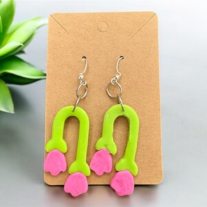 Polymer Clay Floral Earrings