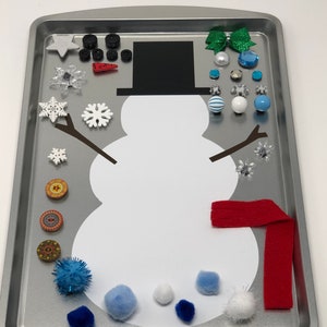 Magnetic Snowman Sensory Kit-