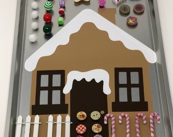 Magnetic Gingerbread House Sensory Kit