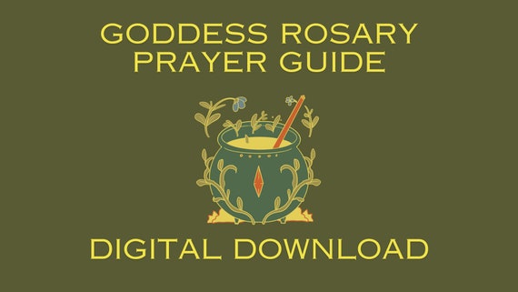 Goddess Rosary Prayer Guide, Pagan Witch Prayers (Digital Download)