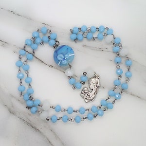Mutter und Kind Rosenkranz, Muttergöttin Gebetskette, Heidnische Geschenke für Frauen, Göttlich-Weibliche nicht-traditionelle Rosenkranzperlen, Mutter Maria