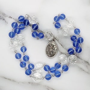 St Michael chaplet rosary, Chaplet of Saint Michael, Patron saint of police, Firefighter gifts, Guardian angel chaplet, Rosary of the Angels