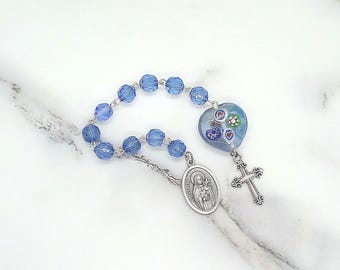 St Therese Pocket Rosary: The Little Flower of Jesus Confirmation Gift