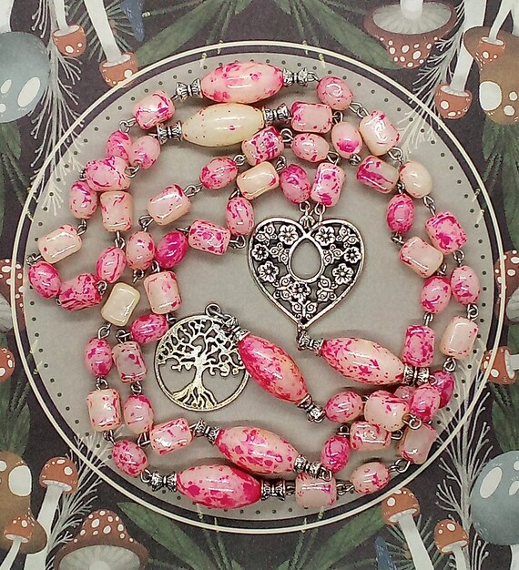 Rosary style necklace without cross deals