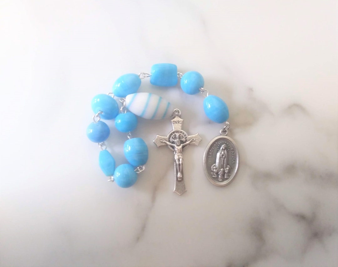 Lady of Fatima Rosary Beads Catholic Rosary Tenner Etsy