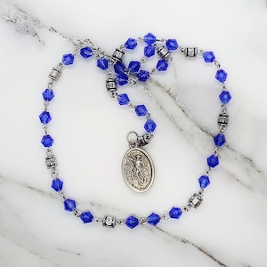 St Michael chaplet, Chaplet of Saint Michael, Patron saint of police, Firefighter gifts,  Rosary of the angels guardian angel chaplet