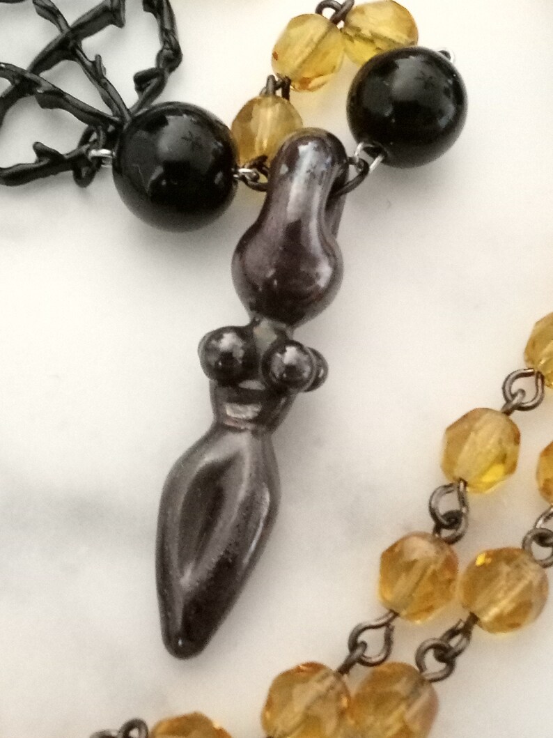 Goddess Prayer Beads Pentagram Rosary Pagan Rosary Witch Etsy