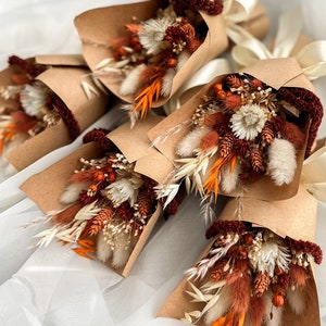 Autumnal Boho Dried Flower Crown Burnt Orange Terracotta Gold Ivory Br –  Casa & Flores