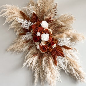 Boho Rust Terracotta Wedding Bouquet, Terracotta Bridesmaid Bouquet ...
