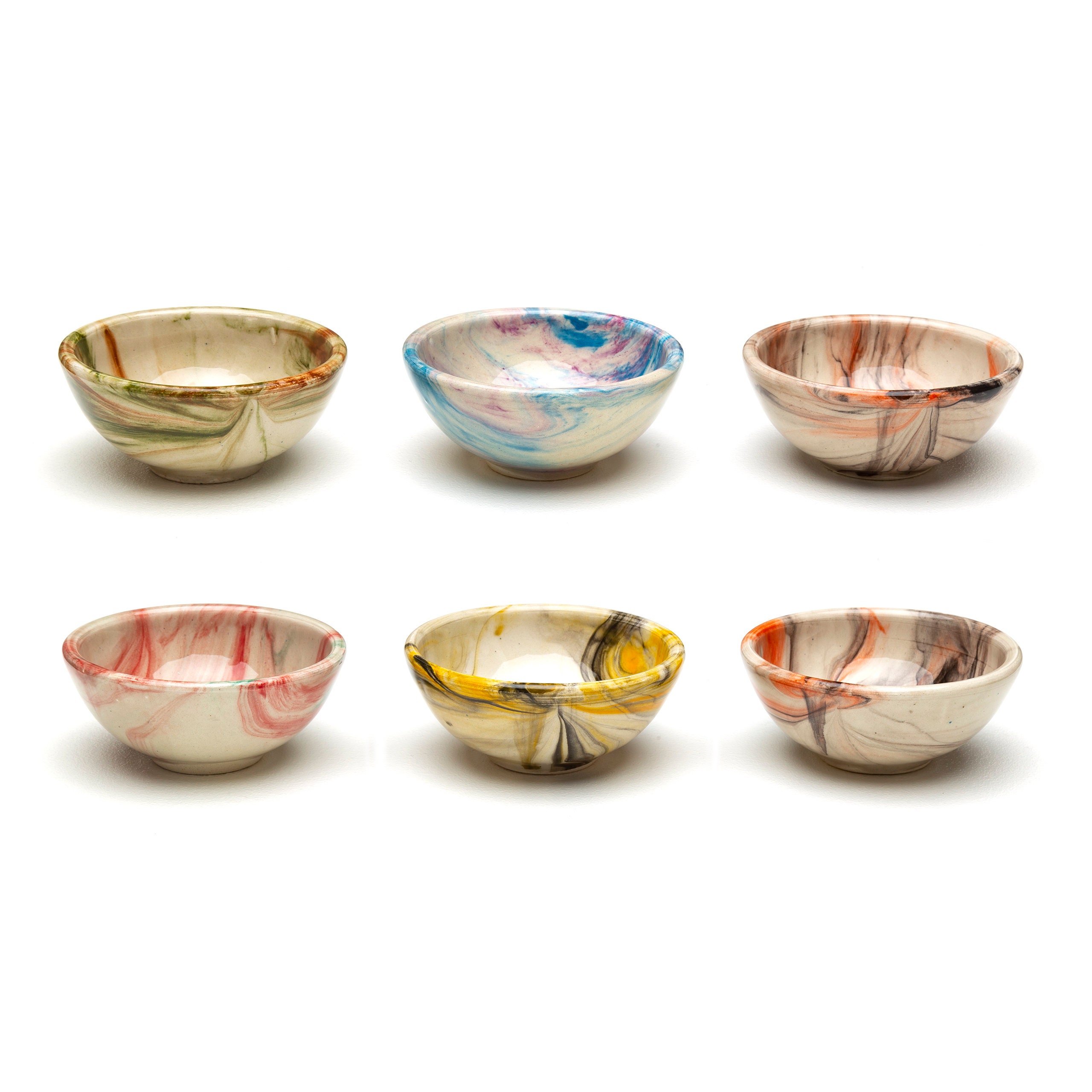 Small Ceramic Bowls Set of 6 Snack Bowls for Tapas Dessert Etsy