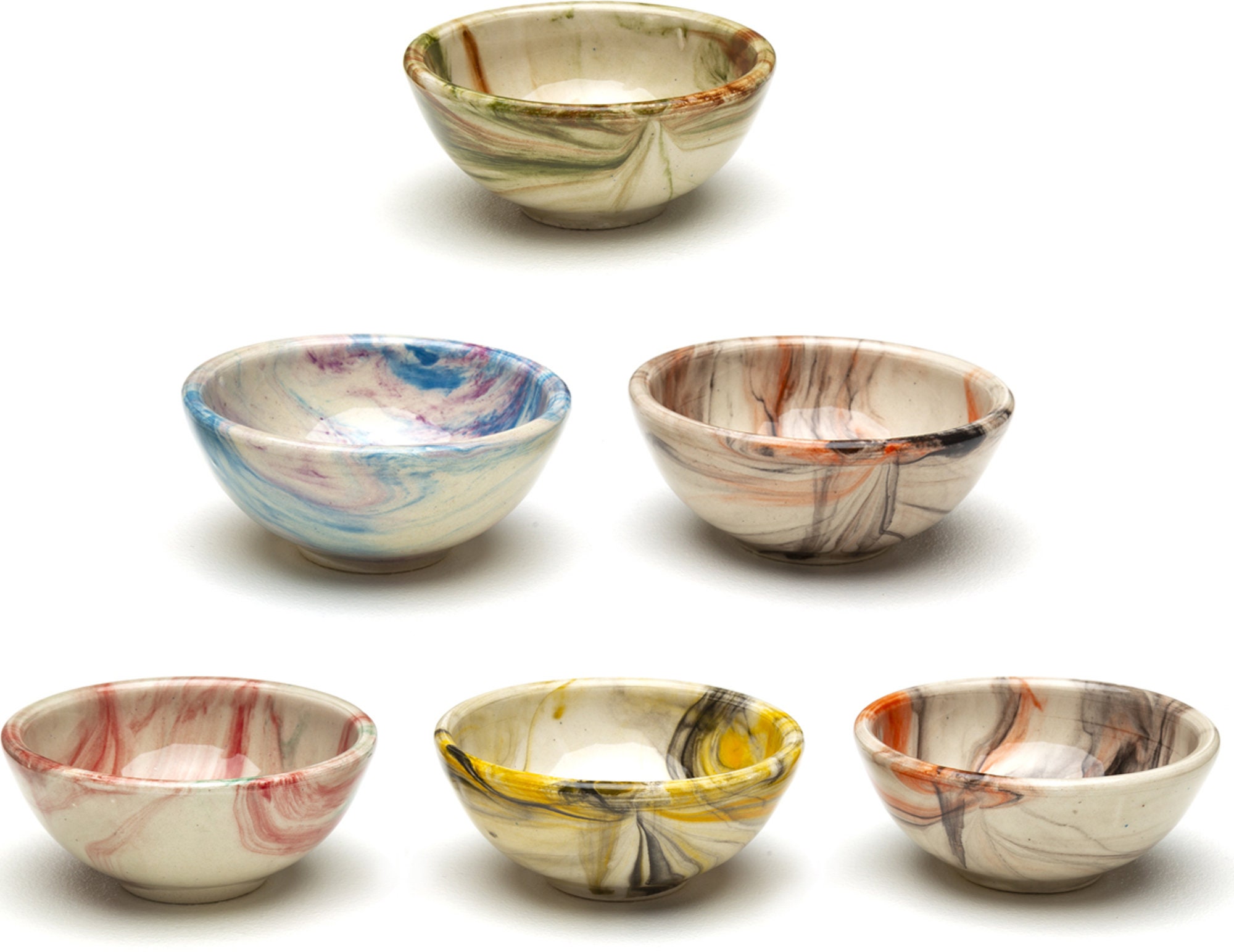 Small Ceramic Bowls Set of 6 Snack Bowls for Tapas Dessert Etsy