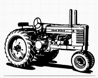 John Deere G outline digital download png, jpg