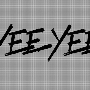 YEE YEE Digital Design Black and White options jpg, png