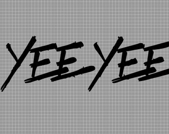 YEE YEE Digital Design Black and White options jpg, png