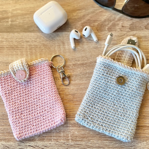 Listen to your music on the go. Keep your ear pods, money, keys in these useful stylish small cases. Just clip onto bag or belt - handsfree.