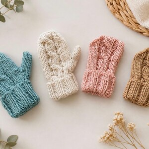 Knitting Pattern - Mittens for Babies to 4 years - Knitted flat - Instant PDF Download.