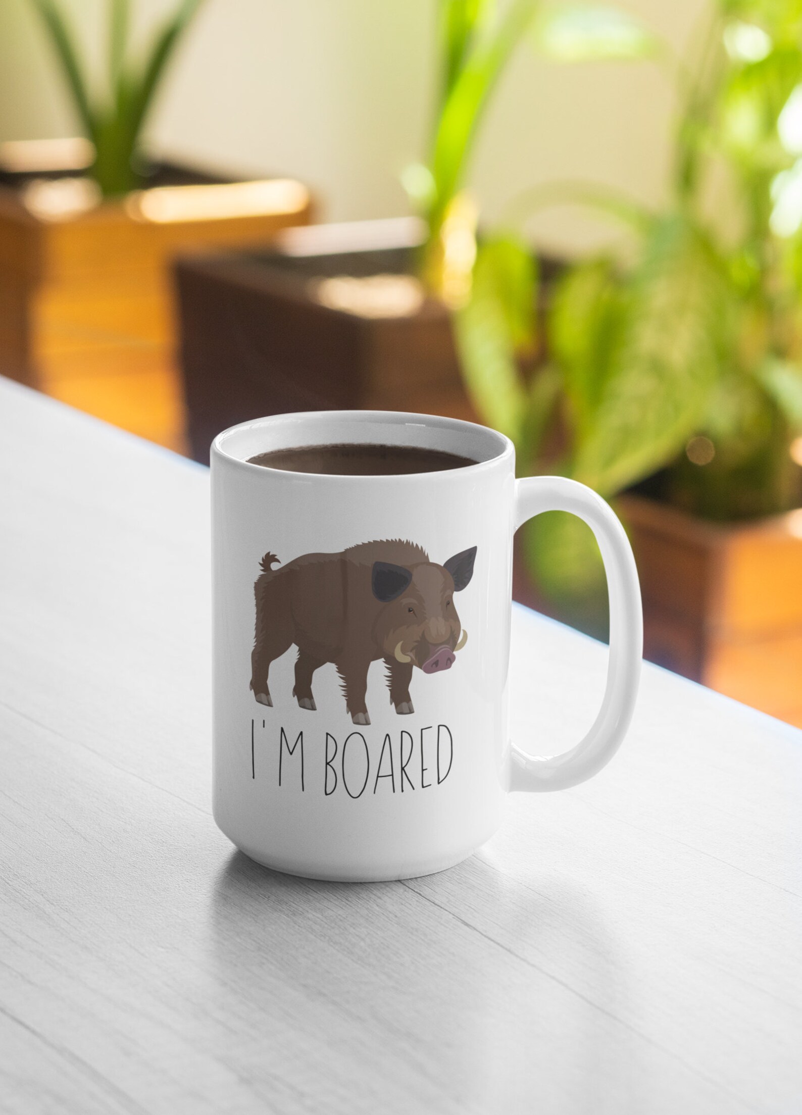 Im Boared Funny and Cute Pig Coffee Mug Premium Gift Idea Etsy