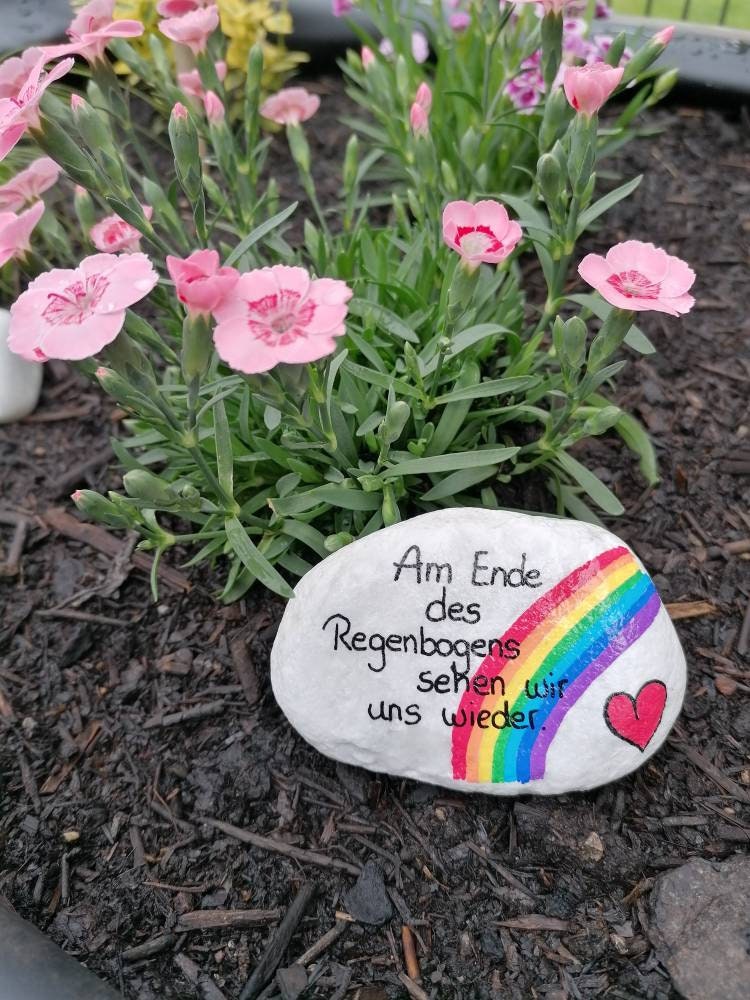 Grabschmuck Trauerstein Spruchstein Am Ende des | Etsy