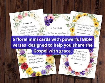 Floral Scripture Cards: Inspirational Bible Verses for Women (Digital Download