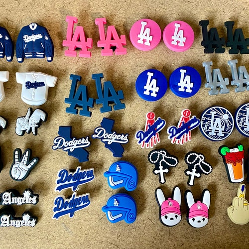 Croc Charms Sports Los Angeles LA Dodgers MLB NEW Jibbitz Shoe Etsy