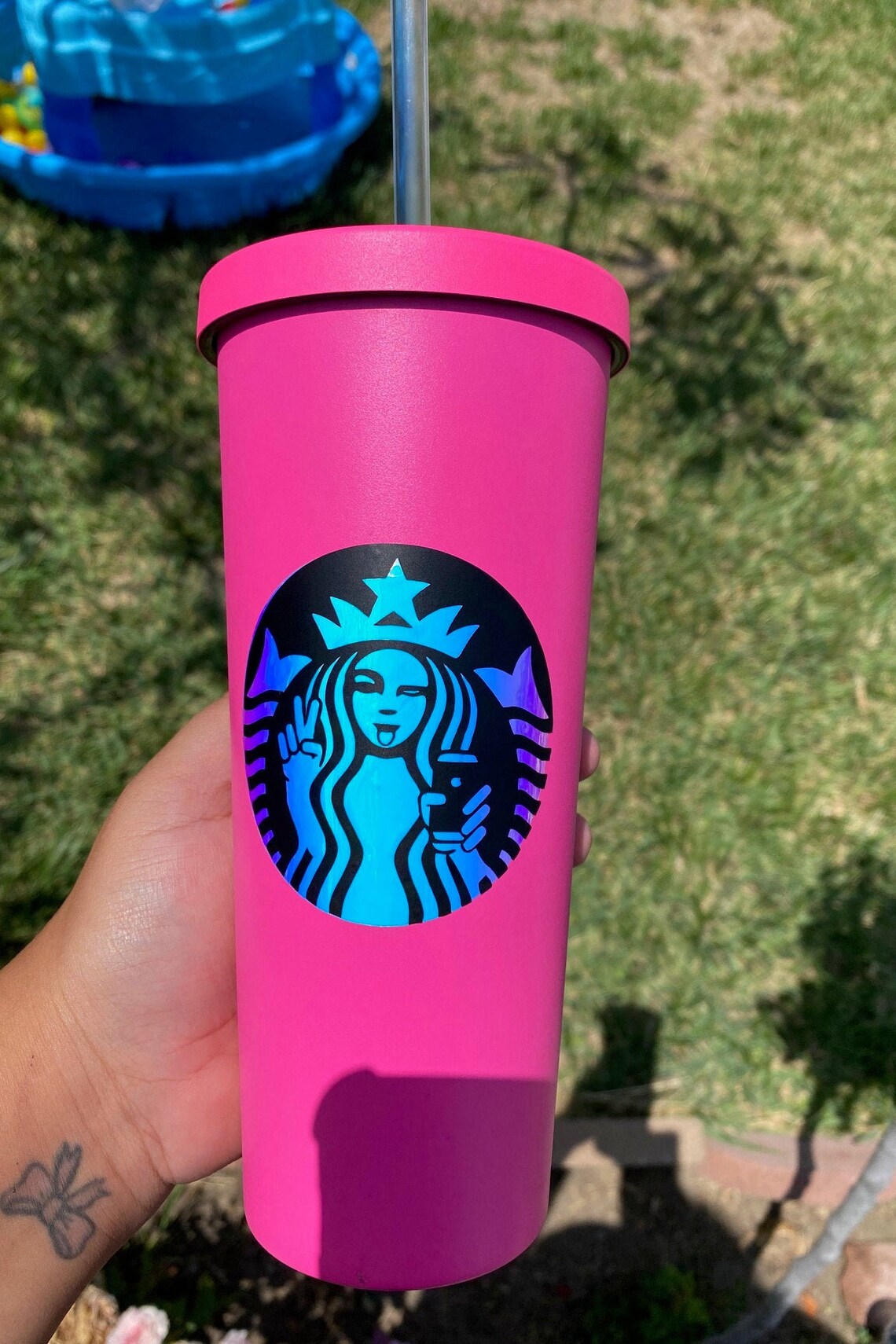 Barbie Pink 20oz Stainless Steel Tumbler with Straw Custom Etsy