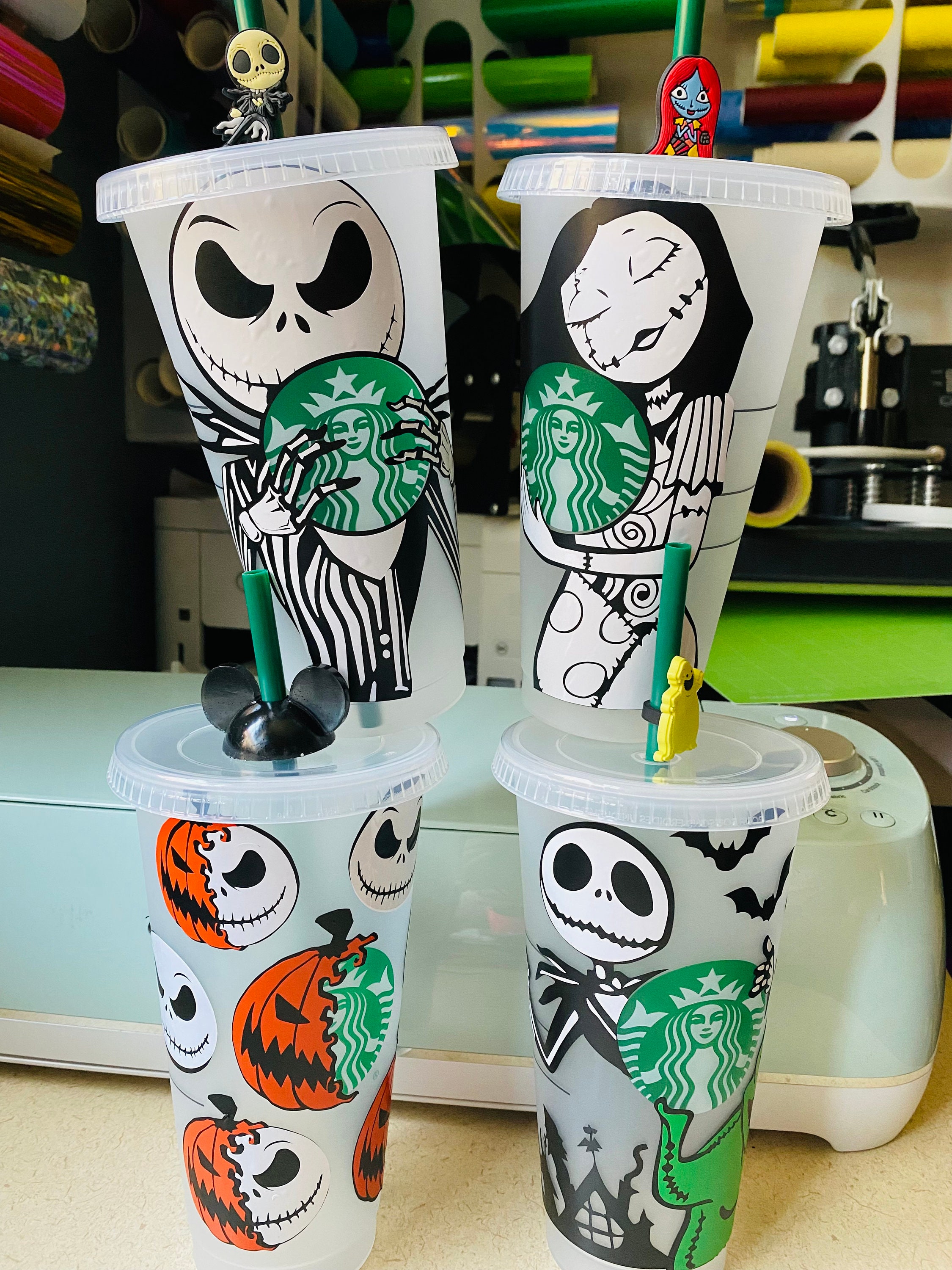 Nightmare Before Christmas Xmas Fall 2021 24oz Starbucks Etsy