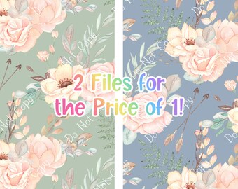 Boho Spring Floral 2 Seamless Images, Seamless Pattern Paper, Digital Papers, Custom Fabric Printing File, Clipart Design, arrows, pink rose