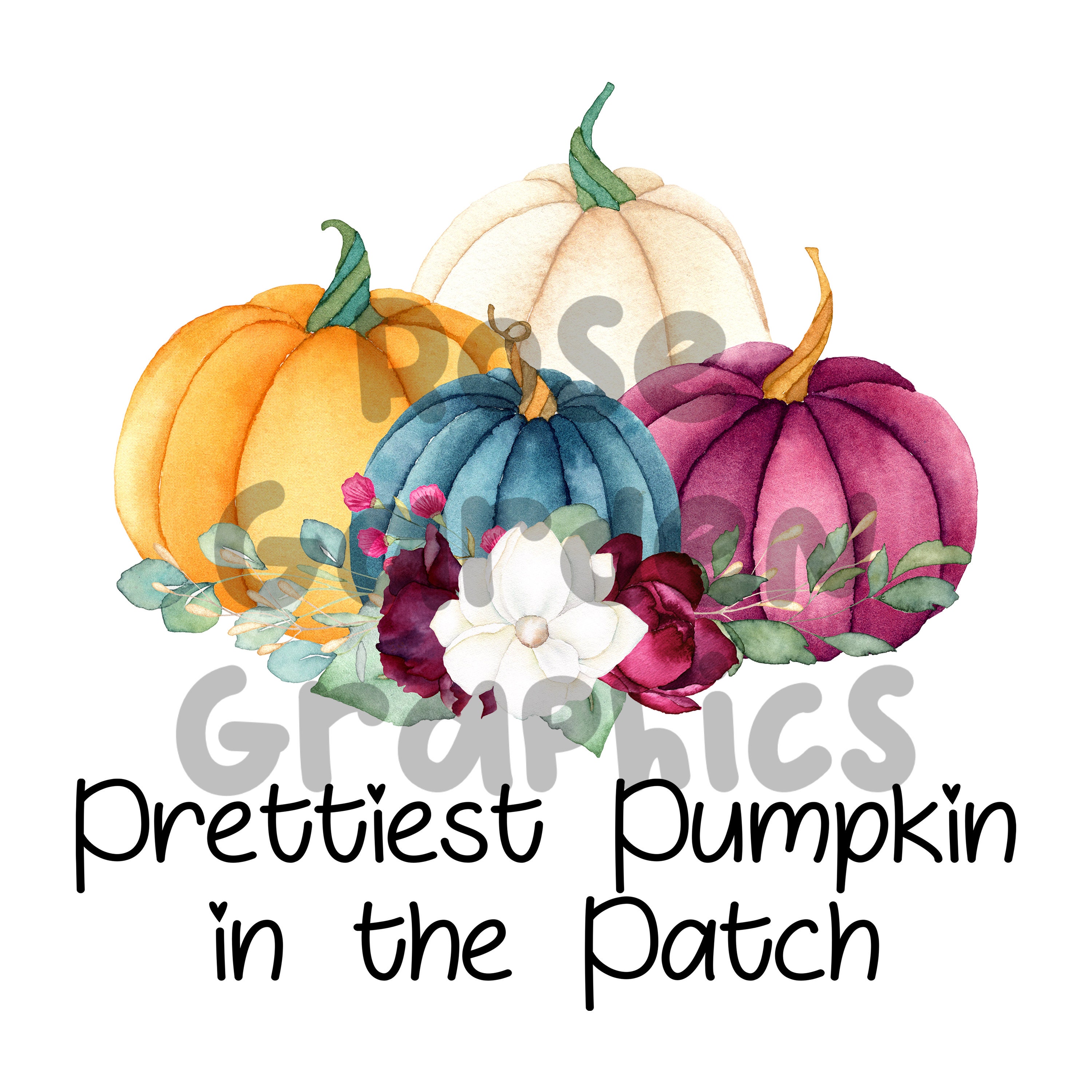 Girly Pumpkins Prettiest Pumpkin in the Patch PNG | Etsy