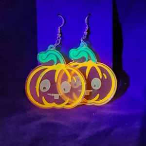 Jack-o&#39;-lantern earrings