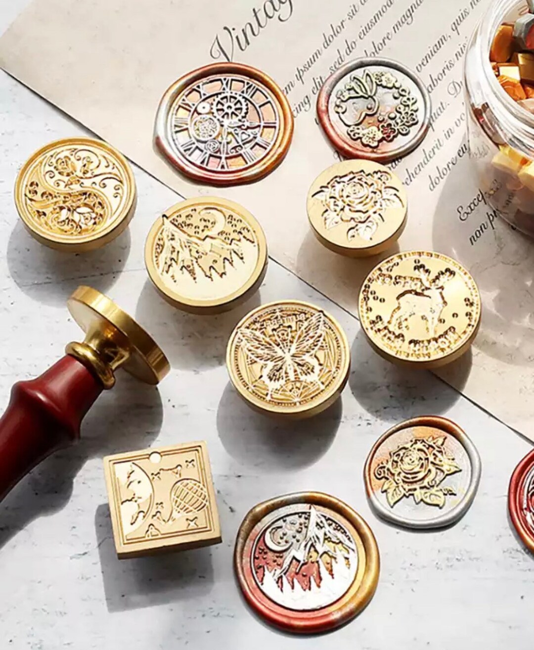 Ships From Canada, Wax Sealing Stamp ,wax Seal Stamp ,retro Wax Seal