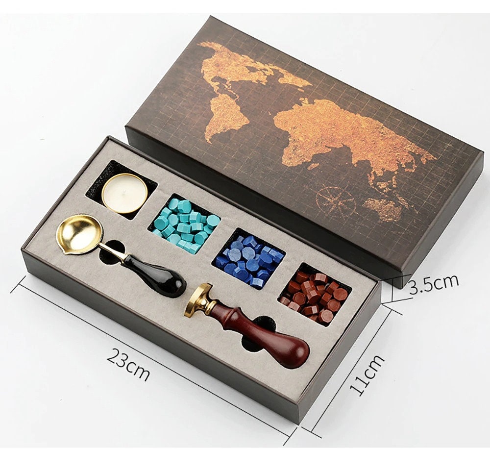 Ships From Canadasealing Wax Stamp Kit Over 100 Variations Etsy Canada