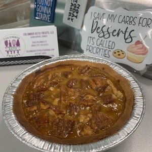 KETO Pecan Pie, gluten free, sugar free, grain free, 5" individual size