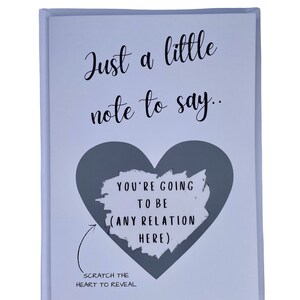 Personalised Pregnancy announcement card, Great Grandma, Grandparents, Grandad, Grandpa, Uncle, Auntie, Personalised with any relation