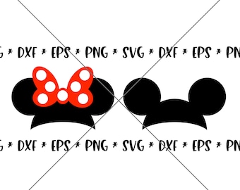 SALE!! Mouse Bow SVG, Disney svgs, DXF, eps, png Instant Download File, Disney Family Trip svg, Minnie svgs Mickey Disney Ears Hat--M85