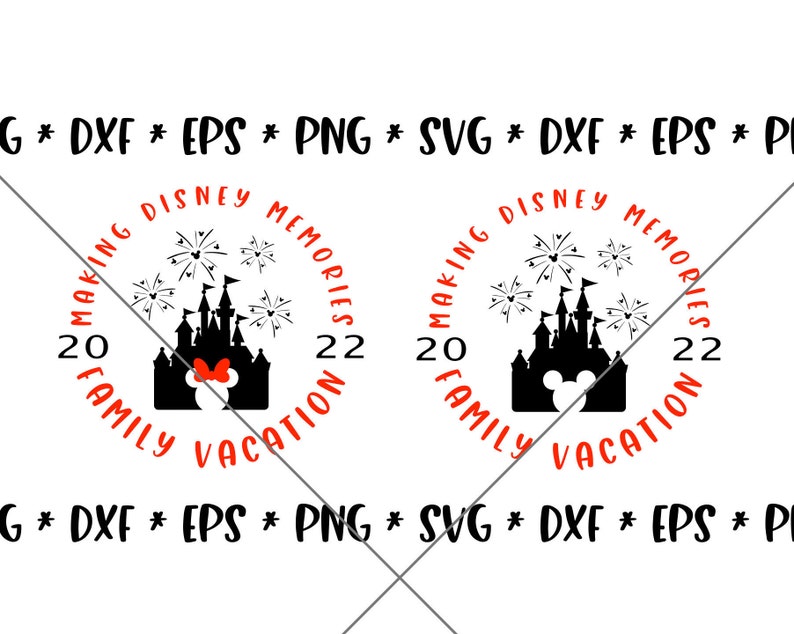 Urlaub Weihnachten 2022 Familie Ausverkauf 2022 Familie Urlaub SVG Disney Family Castle Etsy