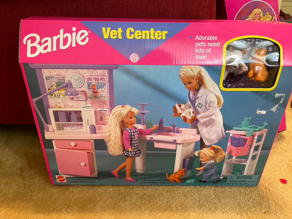 Rare Unopened Barbie Vet Collectable Set First Edition Etsy
