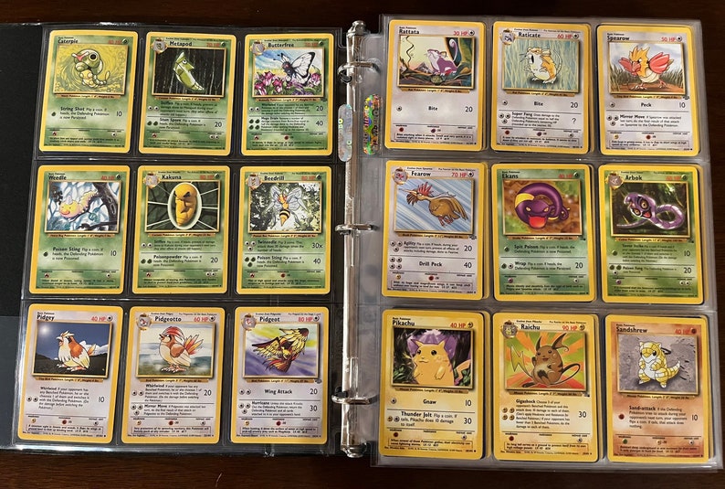 Original 151 Pokemon Cards Complete Set 1999 Vintage Complete Etsy