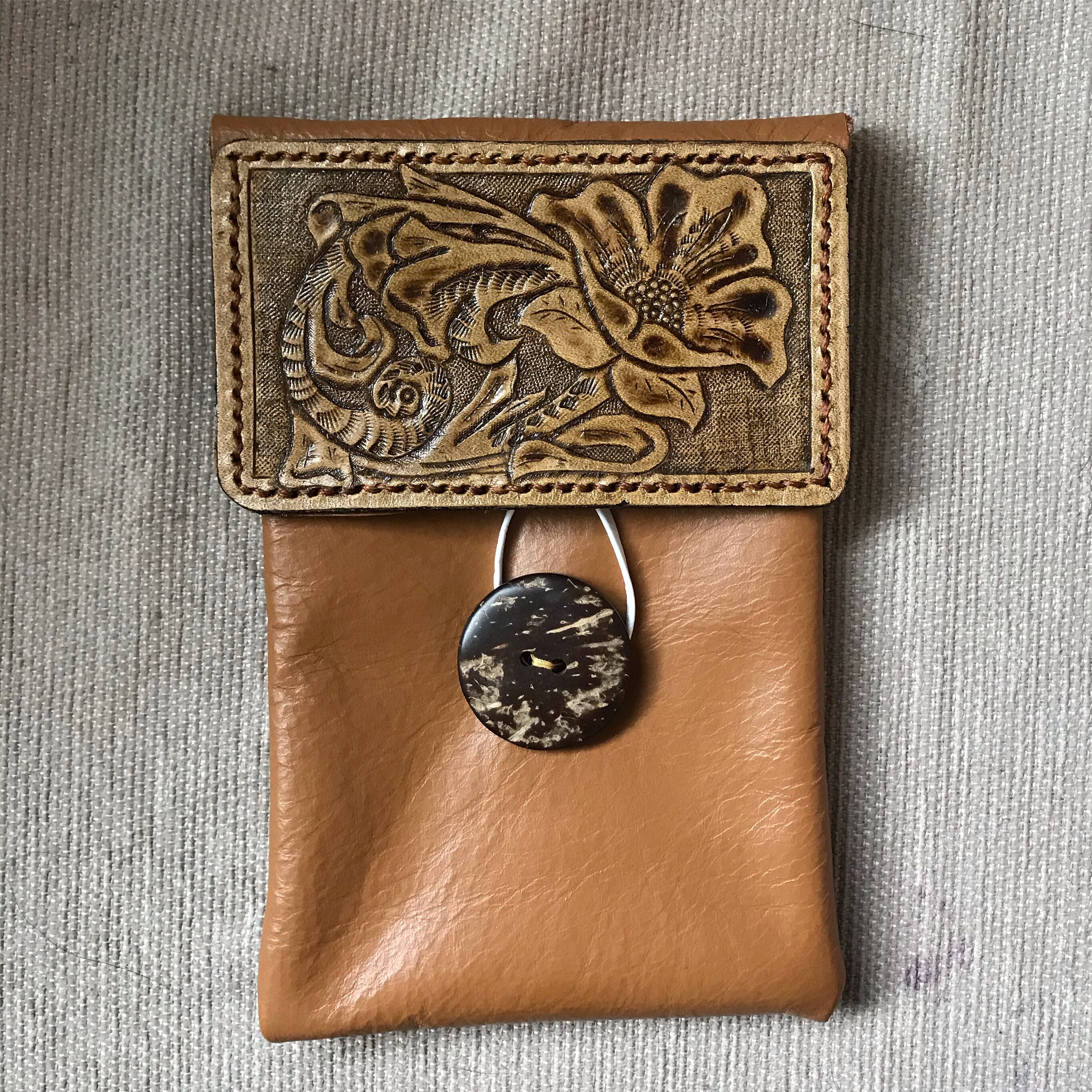 Horse Saddle Pouch Custom Tooled Leather Phone Pouches Etsy