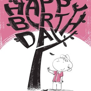 Carte d'anniversaire - Grandir avec l'arbre