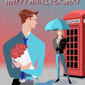 Siempre que llames: tarjeta de felicitación LGBT para aniversarios, día de San Valentín y otras ocasiones