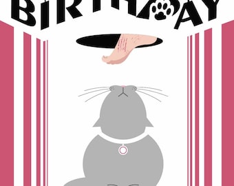 Birthday Kitty Card