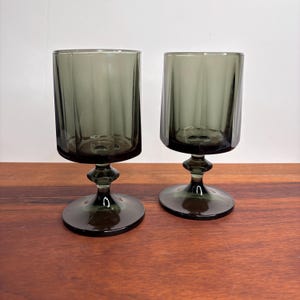 Vintage Indiana Glass Colony Nouveau Glasses, Wine Glasses, Water Goblets, Vintage Retro Barware