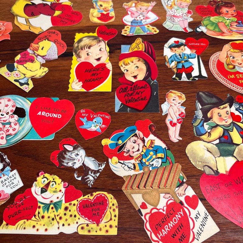 Vintage Valentine Cards - Etsy