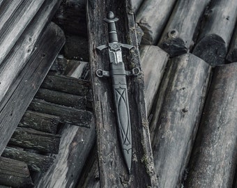 Medieval Age Dagger , Historical Damascus Dagger , Hand Forged Damascus Dagger