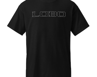 Maverick LOBO Outline White Text T-Shirt