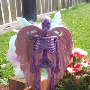 Pastel Purple and Pink Skeleton Angel