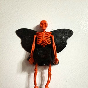 Halloween Skeleton Butterfly Magnet