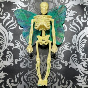 Yellow Skeleton with Wings